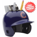 Office Accessories, Desk Items: Chicago Cubs Miniature Batters Helmet Desk Caddy