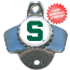 Michigan State Spartans Wall Mounted Bottle Opener