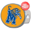 Memphis Tigers Oval Hitch Cover