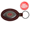 Gifts, Novelties: Tampa Bay Buccaneers Leather Football Key Ring