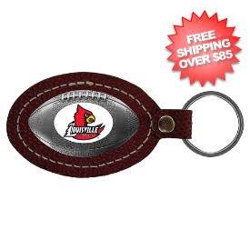 Louisville Cardinals Leather Key Chain