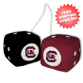 Car Accessories, Detailing: South Carolina Gamecocks Fuzzy Dice