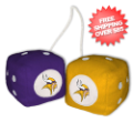 Car Accessories, Detailing: Minnesota Vikings Fuzzy Dice