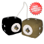 Purdue Boilermakers Fuzzy Dice