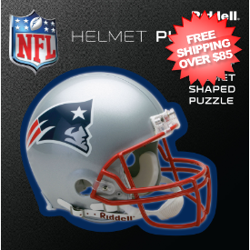 New England Patriots Helmet Puzzle 100 Pieces Riddell SALE