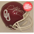 Autographs, Mini Football Helmets: Gerald Mccoy Oklahoma Sooners Autographed Mini Helmet