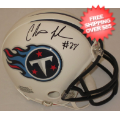 Autographs, Mini Football Helmets: Chris Johnson Tennessee Titans Autographed Mini Helmet