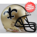 Helmets, Mini Helmets: New Orleans Saints 1976 to 1999 Riddell Mini Replica Throwback Helmet <B>SA...