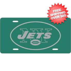 New York Jets Green License Plate Laser Cut