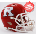 Helmets, Mini Helmets: Rutgers Scarlet Knights NCAA Mini Speed Football Helmet