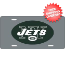 New York Jets License Plate Laser Cut Silver