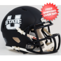 Helmets, Mini Helmets: Utah State Aggies NCAA Mini Speed Football Helmet <i>Matte Navy</i>