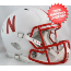 Nebraska Cornhuskers Speed Football Helmet <i>White Metallic</i>