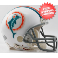 Helmets, Mini Helmets: Miami Dolphins 1972 Riddell Mini Replica Throwback Helmet