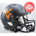 Helmets, Full Size Helmet: West Virginia Mountaineers Speed Football Helmet <i>Satin Navy</i>