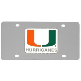 Miami Hurricanes Logo License Plate
