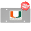 Miami Hurricanes Logo License Plate