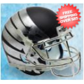 Helmets, Full Size Helmet: Oregon Ducks Full XP Replica Football Helmet Schutt <B>Matte Black Wing SAL...