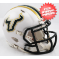 Helmets, Mini Helmets: South Florida Bulls NCAA Mini Speed Football Helmet <i>White</i>
