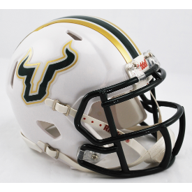 South Florida Bulls NCAA Mini Speed Football Helmet <i>White</i>