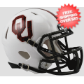 Helmets, Mini Helmets: Oklahoma Sooners NCAA Mini Speed Football Helmet <B>Bring The Wood White</B...