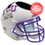 TCU Horned Frogs Miniature Football Helmet Desk Caddy <B>Chrome Mask</B>