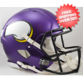 Helmets, Full Size Helmet: Minnesota Vikings Speed Football Helmet <I>Satin Purple</I>