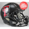 Helmets, Full Size Helmet: Texas Tech Red Raiders Speed Replica Football Helmet <i>Chrome Decal</i>