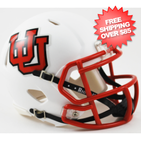 Utah Utes NCAA Mini Speed Football Helmet <i>Interlocking UU</i>