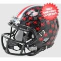 Helmets, Mini Helmets: Ohio State Buckeyes NCAA Mini Speed Football Helmet <B>Satin Black</B>