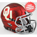 Helmets, Mini Helmets: Oklahoma Sooners NCAA Mini Speed Football Helmet <B>Bring The Wood Hydro Re...