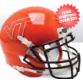 Helmets, Full Size Helmet: Virginia Tech Hokies Authentic College XP Football Helmet Schutt <B>Orange ...