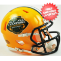 Helmets, Mini Helmets: North Dakota State Bison NCAA Mini Speed Football Helmet <B>2015 National C...