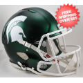 Helmets, Full Size Helmet: Michigan State Spartans Speed Football Helmet <i>Satin Green</i>