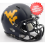 West Virginia Mountaineers NCAA Mini Speed Football Helmet <i>Satin Navy</i>