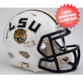 Helmets, Mini Helmets: LSU Tigers NCAA Mini Speed Football Helmet <B>White</B>