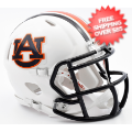 Helmets, Mini Helmets: Auburn Tigers NCAA Mini Speed Football Helmet <B>Chrome Decal</B>