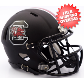 South Carolina Gamecocks NCAA Mini Speed Football Helmet <B>Matte Black</B>