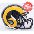 Helmets, Mini Helmets: St Louis Rams 1981 to 1999 Riddell Mini Speed Throwback Helmet