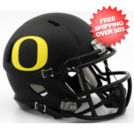 Oregon Ducks NCAA Mini Speed Football Helmet <B>Matte Black</B>