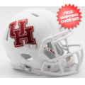 Helmets, Mini Helmets: Houston Cougars NCAA Mini Speed Football Helmet <B>Matte White</B>