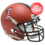 Illinois Fighting Illini Miniature Football Helmet Desk Caddy <B>Matte Orange Flag Decal</B>
