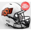 Helmets, Full Size Helmet: Oklahoma State Cowboys Speed Replica Football Helmet <B>Chrome Decal</B>