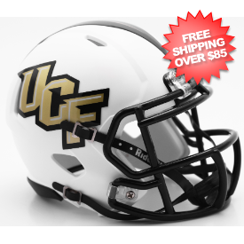 Central Florida Golden Knights NCAA Mini Speed Football Helmet <i>Matte White</i>