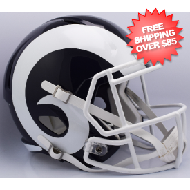 Los Angeles Rams Speed Replica Football Helmet <I>White Horns</I>