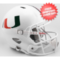 Helmets, Full Size Helmet: Miami Hurricanes Speed Replica Football Helmet