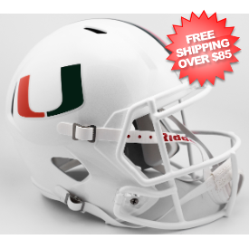 Miami Hurricanes Speed Replica Football Helmet