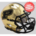 Helmets, Mini Helmets: Purdue Boilermakers NCAA Mini Chrome Speed Football Helmet <B>Chrome</B>
