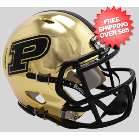 Purdue Boilermakers NCAA Mini Chrome Speed Football Helmet <B>Chrome</B>