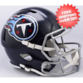 Helmets, Full Size Helmet: Tennessee Titans Speed Replica Football Helmet <I>Satin Navy Metallic</I>